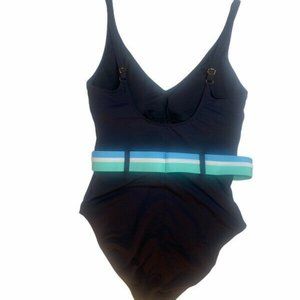 Bleu Rod Beattie Black One Piece Swimsuit Belt 8